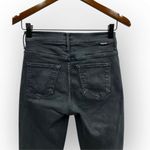 MOTHER Denim MOTHER Insider Crop Step Fray in Washed Black size 25 Photo 5