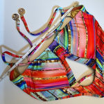 Luli Fama  Bellamar High Neck Cutout Bikini Top nwt Photo 1