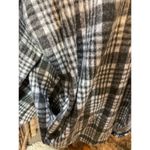 Riah Fashion Gray Open Plaid Cardigan with Pockets L Photo 11