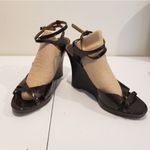 Enzo Angiolini Black Wedge Sandals Photo 4