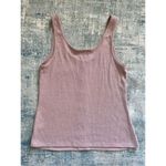 Liberty Love  Lavender Mauve Waffle Knit Tank Top Large Photo 1