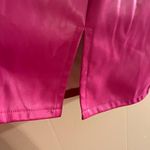 Floerns Large Hot Pink Faux Leather Bodycon Split Mini Skirt Photo 2