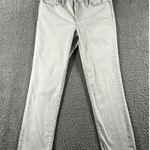 Athleta Jeans Women 8 Sculptek Low Rise Light Wash Denim Fringe Raw Hem Photo 0