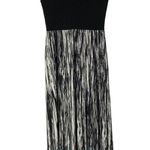 AB Studio Black Wrap Bust Black Blue Ombre Maxi Dress S Photo 1