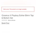 Oceanus Swimwear X PLAYBOY Esther Bikini Set Size Small White Photo 8