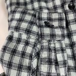 Copper Key Women’s Plaid Flannel Shirt XS Mint Green Black Long Sleeve Button Up Photo 5