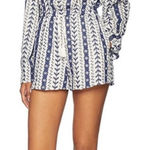 Cupcakes and Cashmere Armani‎ Blue White Embroidered Romper Small MSRP $120 Photo 0