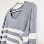 Majestic Filatures Soft Touch Striped Shirt Blue Size L Photo 3