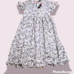 Lulus  small Free Spirits white floral print short sleeve tiered midi dress nwt Photo 0