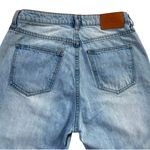 Princess Polly PP Denim Fairmount Straight Leg Jean Light Wash‎ Blue Ripped Knee Jeans 6 Photo 9