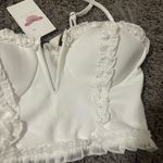 Privy  Ivory Ruffled Top Photo 1