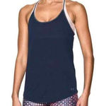 Under Armour Size Small Blue Athletic Racer Back Tank Top Photo 0
