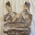 Cider Cream Satin Corset Top Photo 1