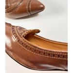 AERIN Heels Brown Leather Pythian Pointed Pumps Slip On Sandals Court US 7 M Photo 9