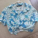 ZARA NWOT  floral cropped shirt size small Photo 1