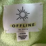 Aerie Offline XL Cropped Hoodie Lime Neon Green Pullover Sweatshirt Women’s Photo 3