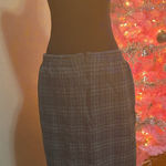 Jones New York VTG 100% Wool Blue Plaid MIDI Skirt Size 18W. Lined. Photo 0