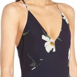 Olivia Grey Navy Maxi Floral Dress Size Large juniors Photo 3