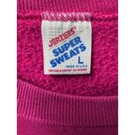 Vintage Jerzees Sylvester Looney Tunes Sweatshirt Pink Embroidered Large USA Photo 5