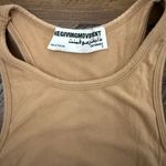 The Giving Movement Tan Tank Racerback Size Small Crop Photo 4