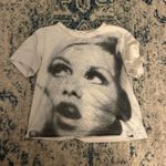 Y2K graphic baby tee White Photo 0