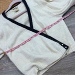 Vintage 1980’s‎ cream & gray balloon sleeve sweater silk and angora Size M Photo 1