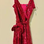 Crystal Doll NWT! Sparkling Hot Pink Sequin Romper Dresss Photo 0