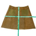 Reformation Tucson Skirt 8 Tan Leather Mini 70s Retro Mod Boho Festival Western Photo 9
