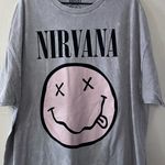 Nirvana Distressed Gray Graphic T Shirt 100% Cotton Unisex Short Sleeves Tee 3X Photo 2