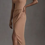 BHLDN NWT  Emanuelle Georgette Bustier Dress Brown Bridesmaid Wedding Size 10 Photo 0
