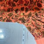 Sundance  Women's Floral Waffle Knit Henley Neck Thermal Top Orange Medium‎ Photo 7