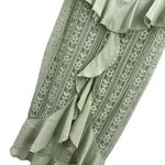 For Love & Lemons  Lovebird Lace Midi Dress Light Green Size S Ruffles New Photo 3