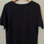 Michael Stars Sandra V-Neck T-Shirt Midi Dress Women's Small Black Casual Travel Photo 7