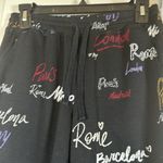 LuLaRoe  Rise Collection - Infinite Joggers - Black Paris London Rome Size XS EUC Photo 3