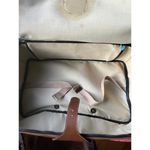 Classic Travel Bag with Leather Handles and Buckle Detail Black Photo 7