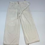 LE JEAN Rory Relaxed tie waist Jeans size 30 White Photo 3