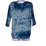 Groceries Apparel Willa Top Blue Tie Dye 100% Organic Cotton XS NWT Oversized Photo 1