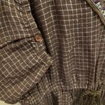 Free People  Bohemian Style Embroidered V-Neck Sequined Blouse Photo 4