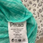 Pitusa Stephanie Gottlieb Teal Tunic Dress with colorful sleeves & trim Size undefined Photo 7