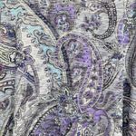 Jess & Jane Paisley Purple Blue Black White Tunic with Rhinestones NEW Photo 6