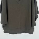Lou & grey Signature soft Wetland Green V-Neck Poncho Sweater Knit Top Size XS Photo 6