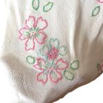 Sigrid Olsen Sport Embroidered Floral Lightweight Sweater White Preppy Small EUC Photo 2