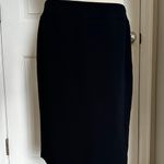 Armani Collezioni Women's Knee Length Pencil Skirt Silk Navy Italy Size 10 Photo 0
