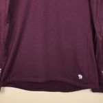 Mountain Hardwear  Women’s Quarter Zip Nylon Burgundy Purple Pullover Sweatshirt Photo 2