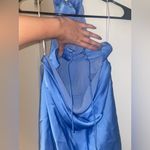 Princess Polly  Take Me Back Blue Mini Halter Dress Photo 5