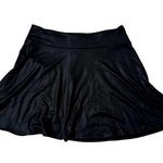 Forever 21  Small Liquid Leather Black Skater Mini Skirt 2014 Tumblr Photo 0