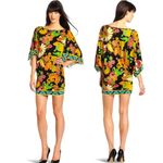 Trina Turk Nandini Multicolor Paisley Kaftan Tunic Dress Cover Up Size M Photo 1