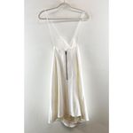 Alice + Olivia  Katie Sleeveless Crossback Strap Wrap Mini Dress White 10 Photo 7