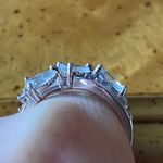 Natural Aquamarine Tanzanite Sterling Silver Ring Size 8 Photo 1