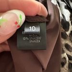 Lafayette 148  NY SHORT PUFF sheer SLEEVE RUFFLED LINED ANIMAL PRINT BLOUSE 10 Photo 5